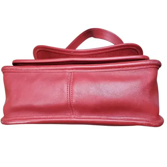 Vintage Coach Red Rambler's Legacy Crossbody Shoulder Bag - 9061 - Picture 13 of 15